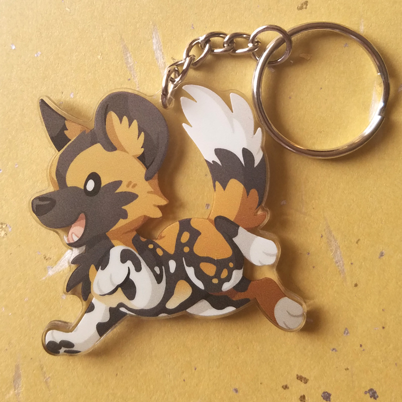 Painted Dog Keychain – Witty Critters